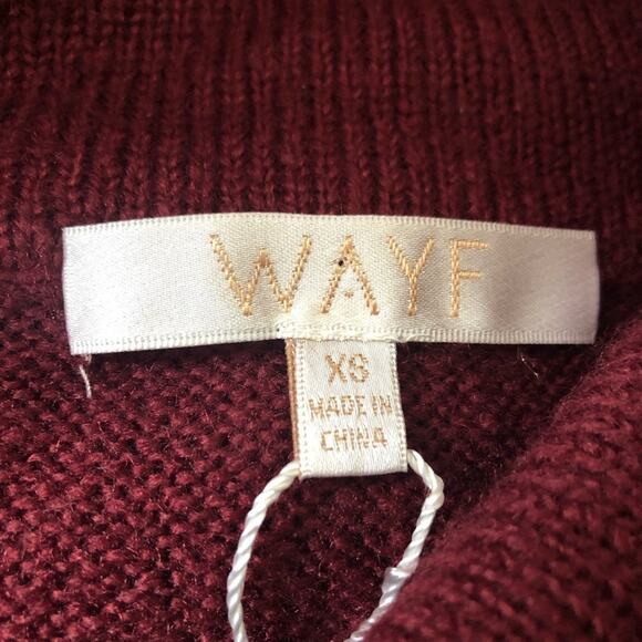 WAYF Ruffled Cable Knit Off-Shoulder Sweater Size XS NWT - Picture 8 of 8